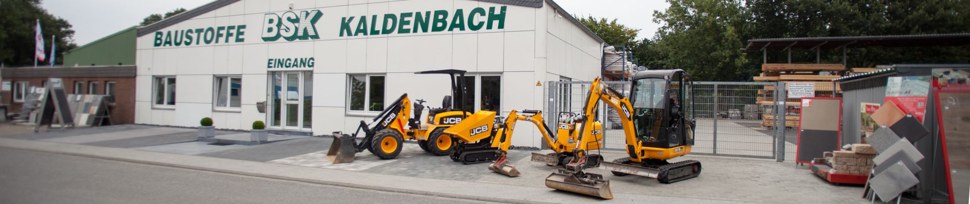 Baumaschinen und Verleih